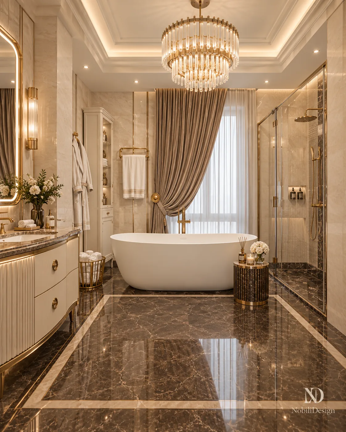 baie clasica 19 mp, concept rezidential Nobili Interior Design