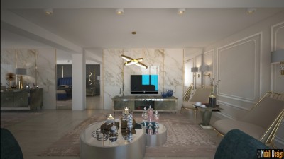 Design interior living casa de lux in Constanta