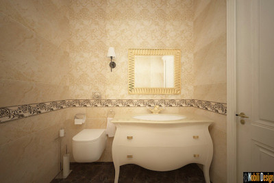 Design interior baie casa stil clasic in Otopeni Ilfov - Amenajari interioare bai clasice Otopeni Ilfov