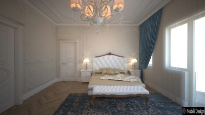 Design interior dormitor casa stil clasic Satu Mare