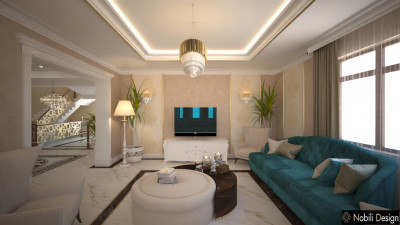 Proiect de design interior casa Baneasa Ilfov