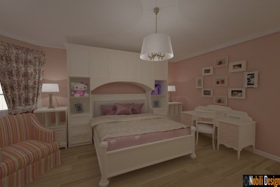 Design interior - dormitor - clasic - camera - copii - Bucuresti