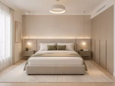 Design interior dormitor modern apartament in Galati