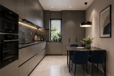 Concept de design bucatarie apartament modern