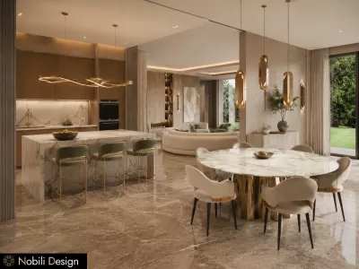 Bucatarie dining casa moderna
