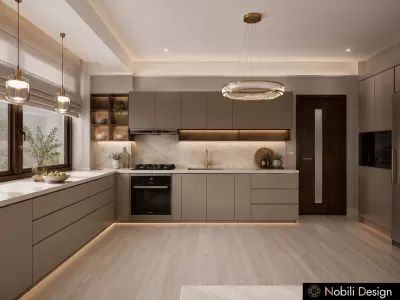 Concept de design interior casa moderna Bucatarie 2