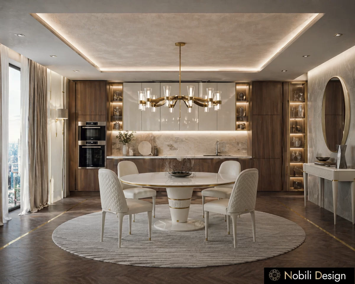 Proiect de amenajare bucatarie pentru Living Casa Moderna, realizat de designer, Nobili Interior Design