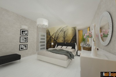 Design interior dormitor living casa modena