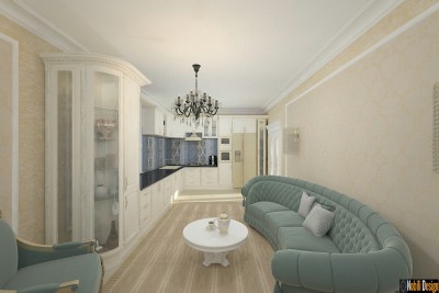 Design - interior - bucatarie - vila - clasica - Slobozia.