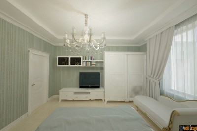 Design - interior - dormitor - copii - casa - cu etaj - Tandarei.