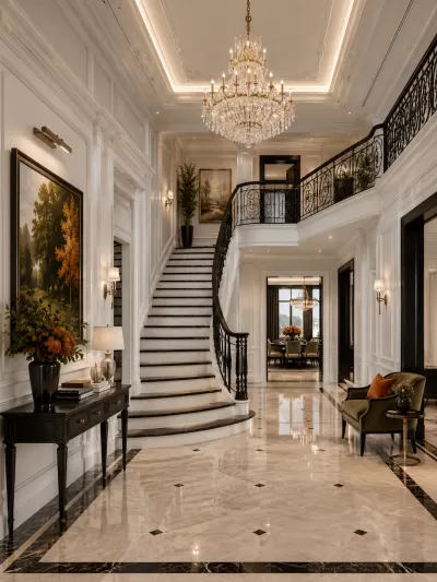 Casa stil clasic Black White Hol 1