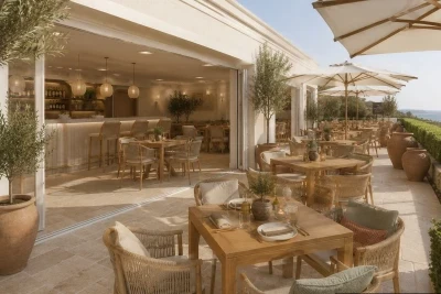 Amenajari terase exterioare restaurant