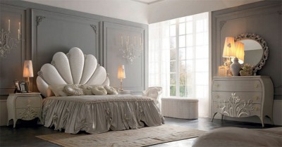 pat dormitor tapitat de lux capri meteora italia pret - pat alb tablie scoica.