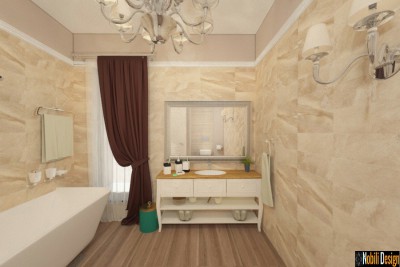 design interior baie casa clasic cu mansarda Constanta.