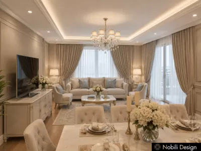 Design interior casa stil clasic Living Dining 2
