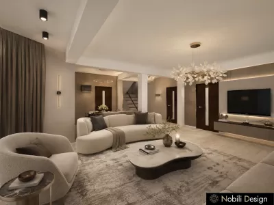Concept de design interior casa moderna Living