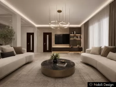 Concept de design interior casa moderna Living 1