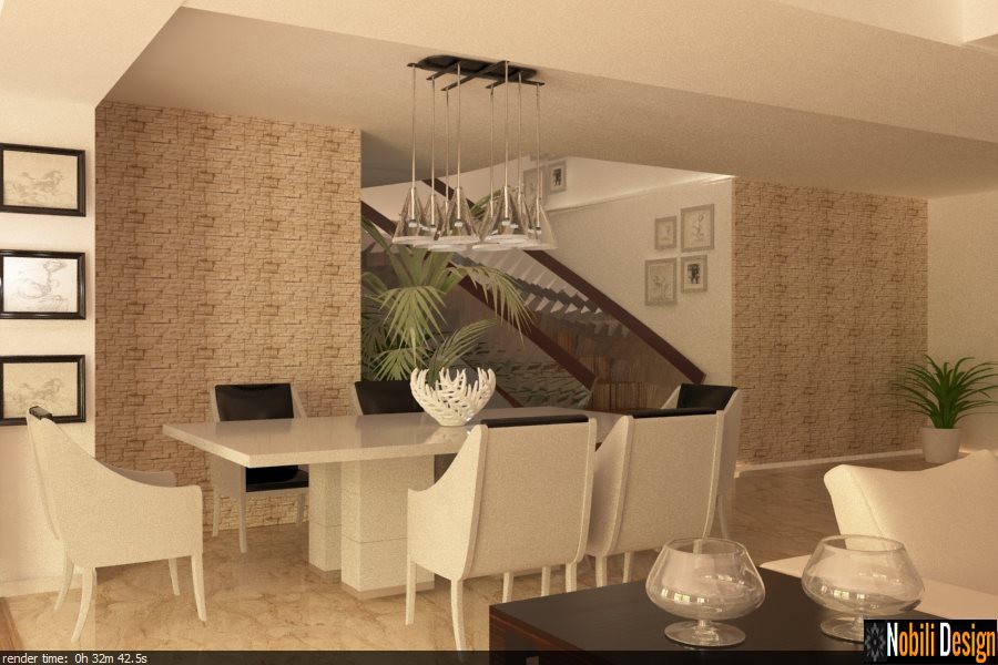 Concept de design interior hol interior pentru Amenajare Casa Moderna Premium, randare din proiect, Nobili Interior Design