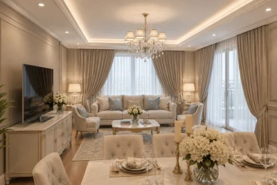 Design Interior Casa Stil Clasic in Giurgiu cu Living si Dining