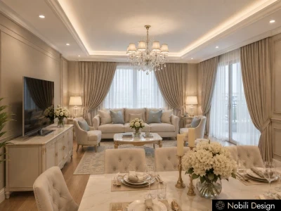 Design interior casa stil clasic Living-Dining-2
