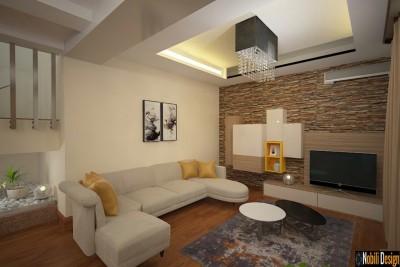 Design interioare living case vile moderne - Design interior Pitesti