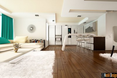 Design interior living modern casa - pitesti