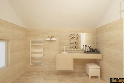 Design interior baie la mansarda Constanta