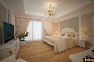 Proiect amenajari interioare dormitor clasic Bucuresti