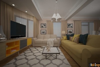 Design interior case moderne cu etaj