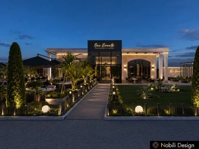 Concept de design exterior-interior salon de evenimente-club-