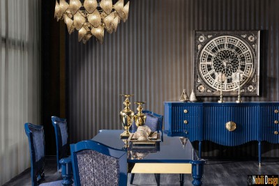 amenajare dining cu mobilier clasic de lux pret | Amenajari interioare dining Bucuresti.