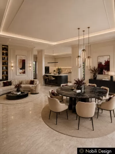 Casa in stil contemporan Dining