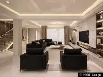 Design interior dormitor living casa modena