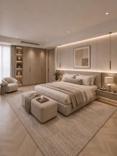 Dormitor modern apartament