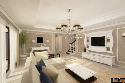 Design interior living clasic casa Constanta