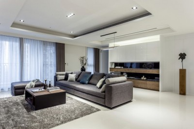 Design - interior-  living - casa - contemporana - in -  bucuresti.