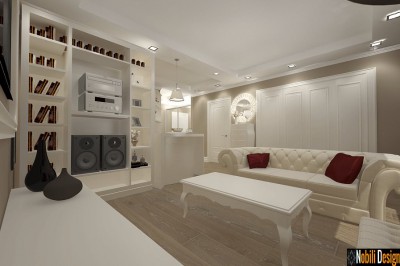 design interior living apartament clasic mobila italiana