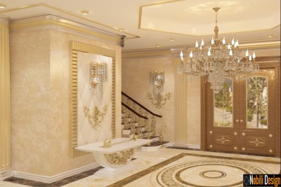 Design - interior - hol - casa - clasica - bucuresti