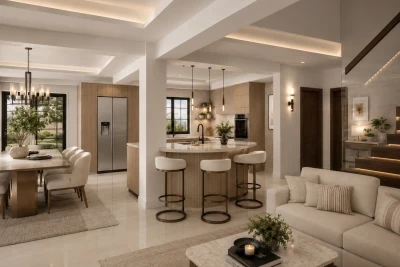 Design interior pentru casa moderna cu 4 camere