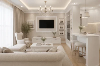 Design Interior Apartament Clasic cu 2 Camere