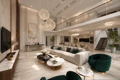 Design Interior Casa Moderna de Lux cu Living Open-Space