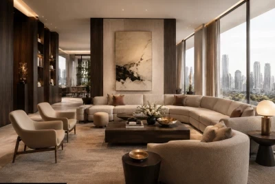 Design interior pentru casa clasic modern de lux