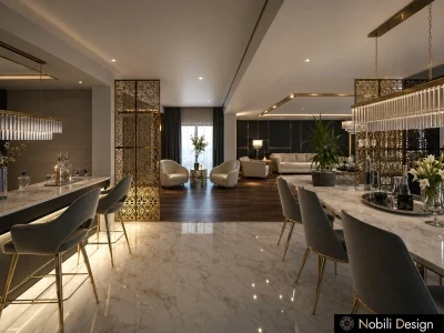 Concept de design interior casa cu mobilier Cantori- Dining