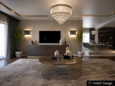 Concept de design interior casa cu mobilier Cantori- Living-1