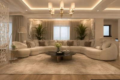 Concept de design interior pentru casa stil new clasic