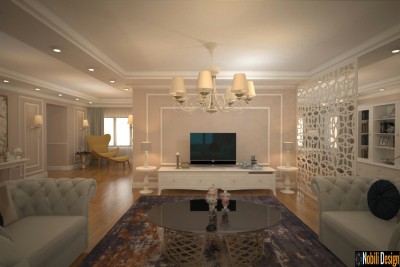 Concept de design interior pentru casa stil new clasic