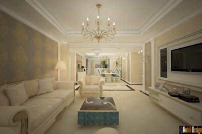 Proiect design interior pentru casa stil clasic de lux