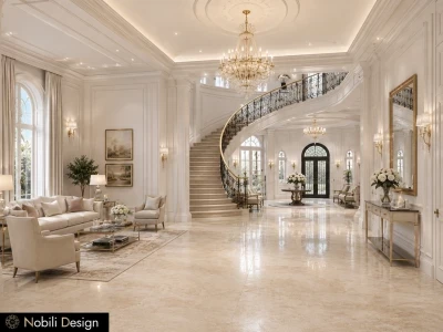 Design interior vila de lux stil clasic-