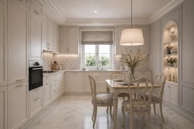 Concept de design interior in stil clasic bucatarie