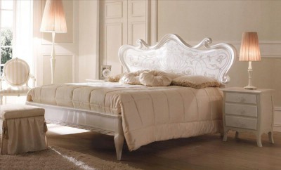 pat dormitor clasic de lux florian 6081 - pat din lemn dormitor clasic pret.